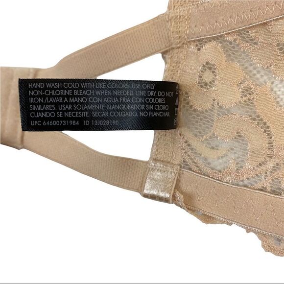 Smart & Sexy Women's Lace Push Up Bra, Style 85046 Size 42DD -In the Buff Beige - Picture 6 of 8